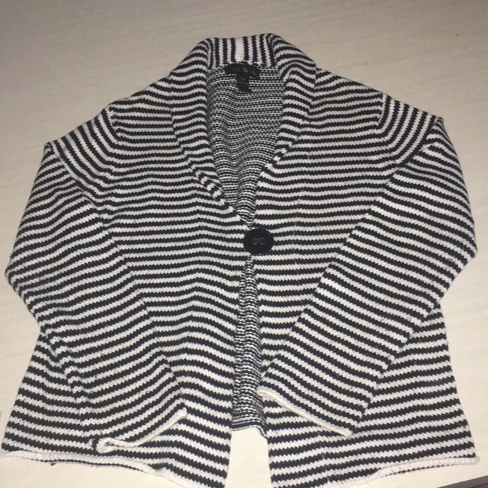 Pure and Company black and white striped sweater